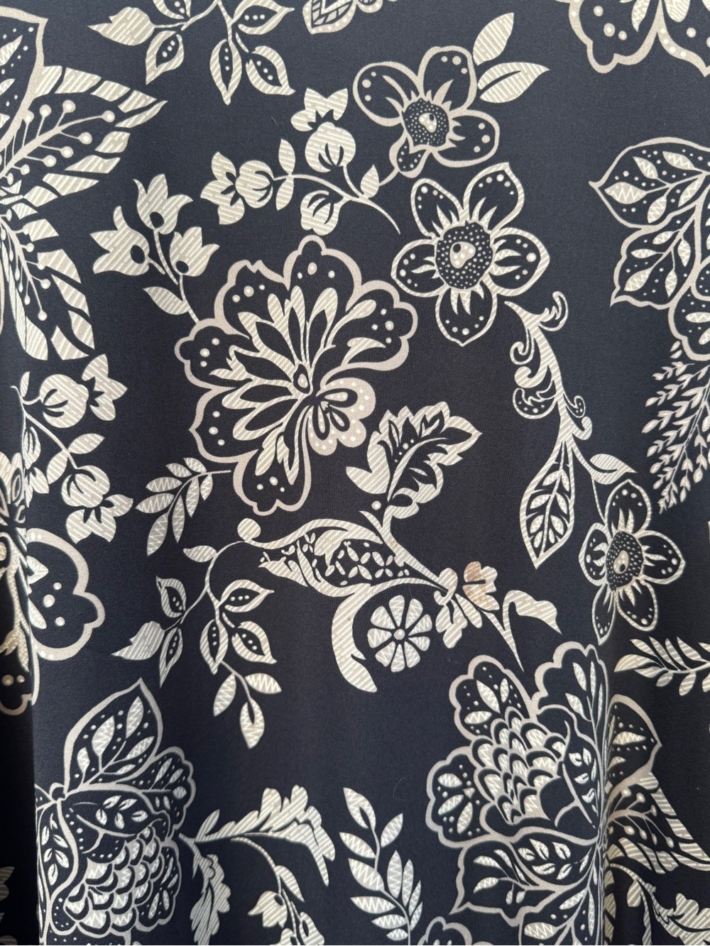 Lularoe Black and Cream Floral Dress 2XL - Picture 7 of 9
